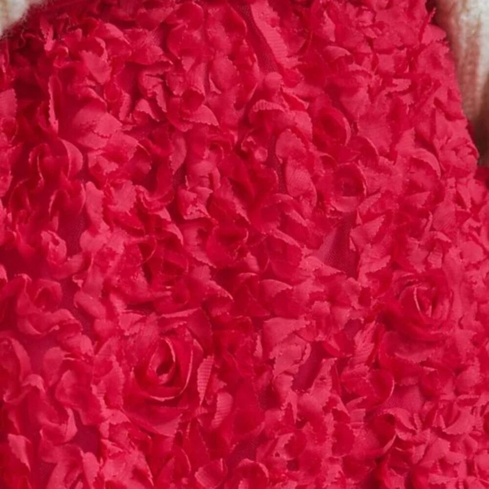 Pink Anthropologie Maeve Floral Lace Textured Full Midi Skirt (NWT) - Picture 2 of 6